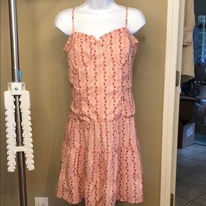 Betsey Johnson Pink Floral Smocked Dress